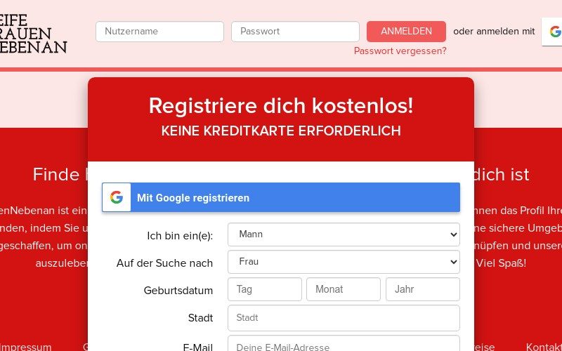 ReifeFrauenNebenan.com Erfahrungen